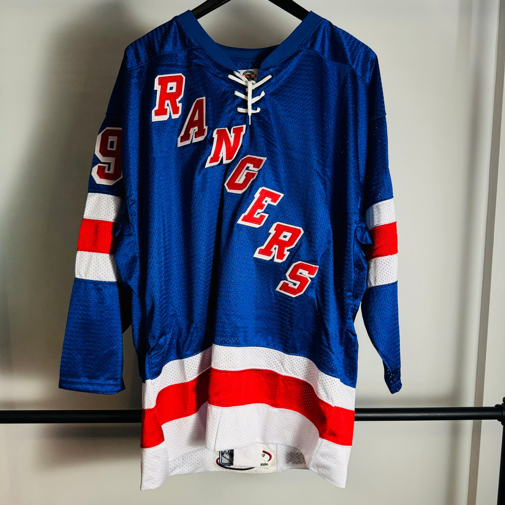 Men's Starter New York Rangers Gretzky Jersey size 50